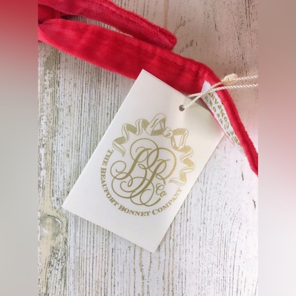 The Beaufort Bonnet Company Barringer Bonnet Richmond Red Velveteen S 3-6m NWT - Picture 8 of 12